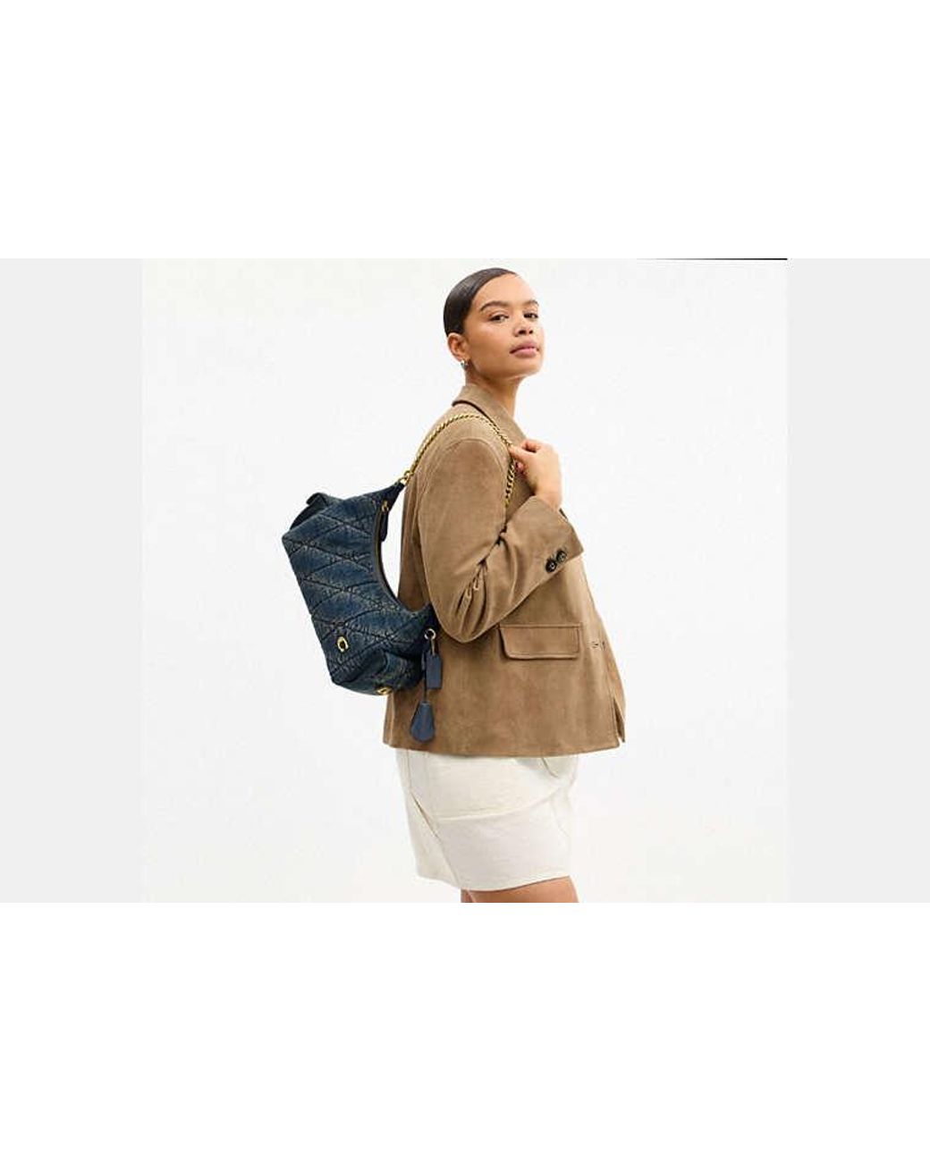 COACH Black Pocket Juliet Bag 30