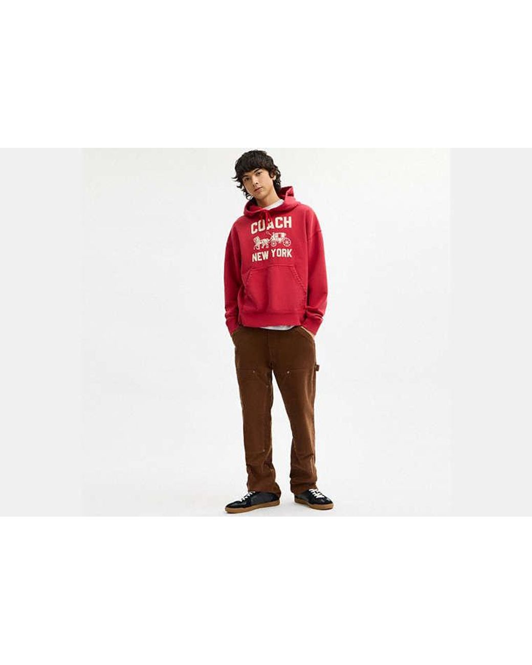 COACH Red Horse And Carriage Hoodie