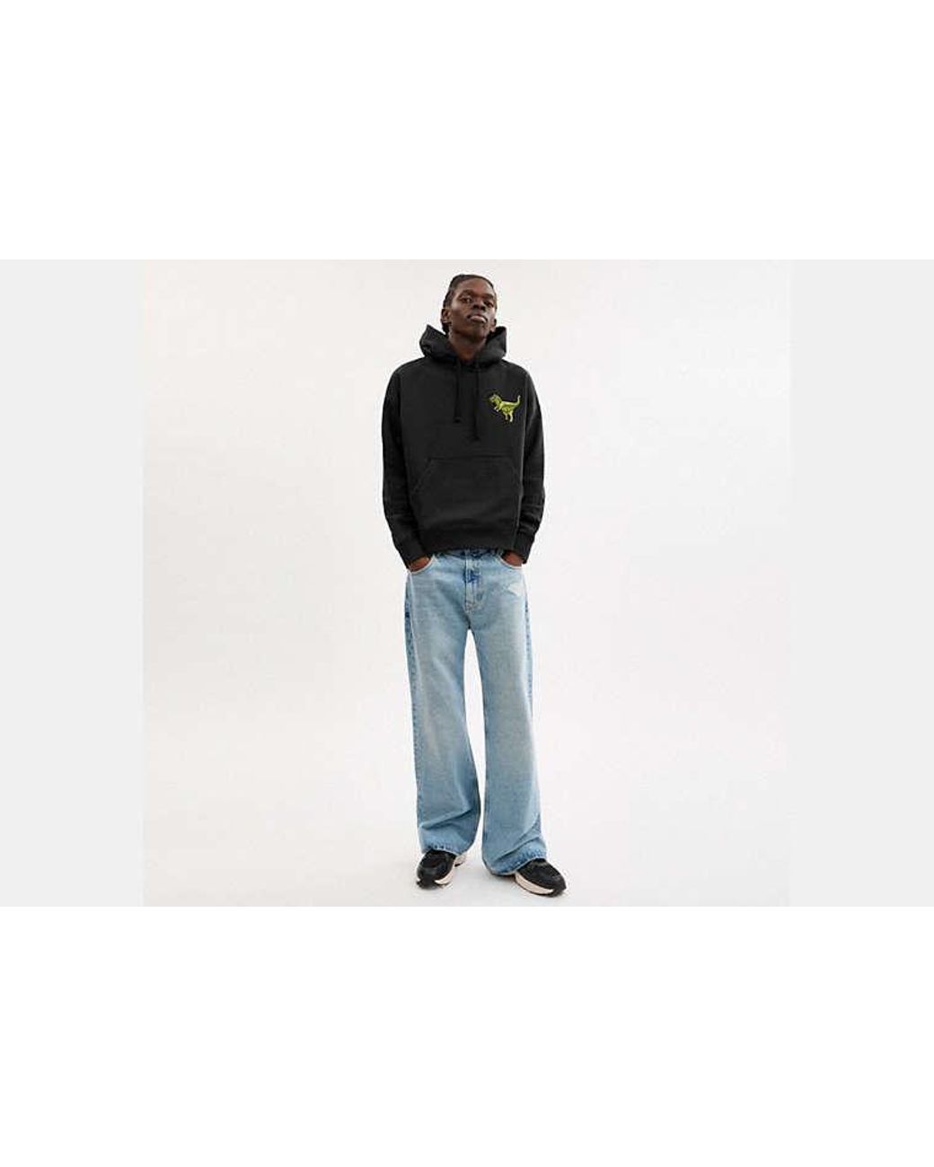 COACH Black Rexy Hoodie for men