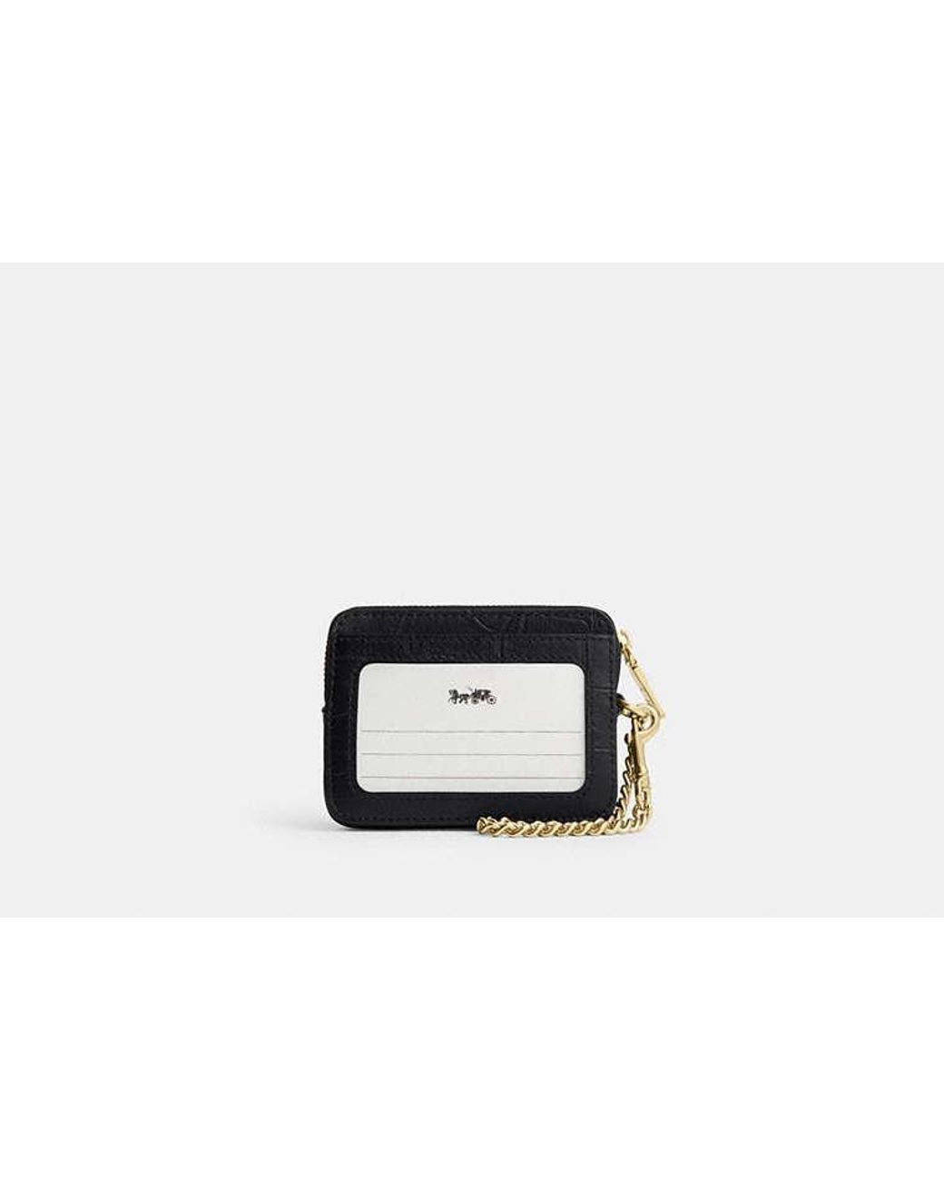 COACH Black Zip Card Case