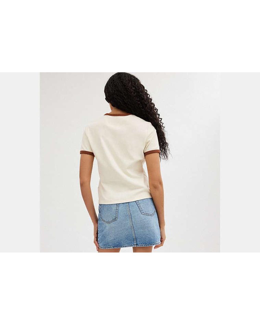 COACH Black Ringer T-Shirt