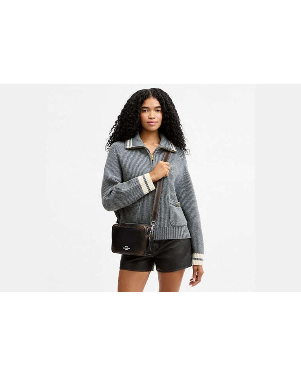 COACH Black Carey Crossbody Bag