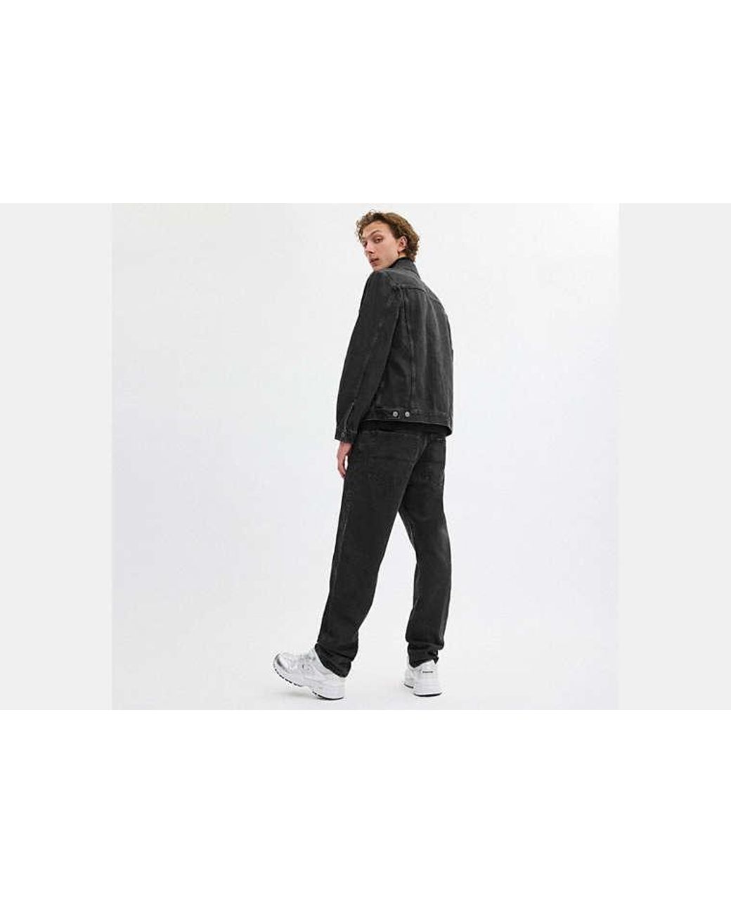 COACH Black Taper Jeans for men