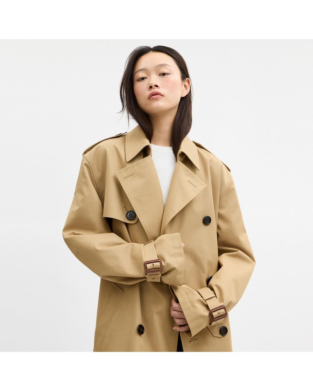 COACH Natural Trench Coat
