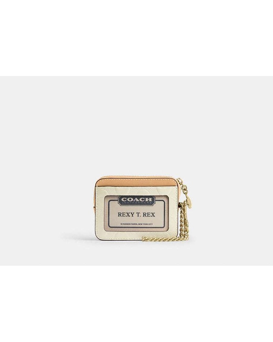 COACH Black Zip Card Case