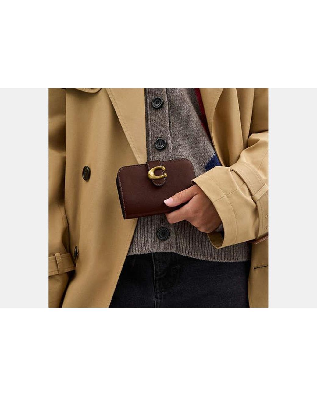 COACH Brown Tabby Wallet