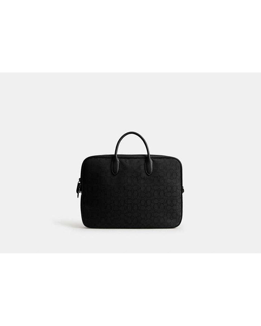 COACH Black Theo Work Bag for men