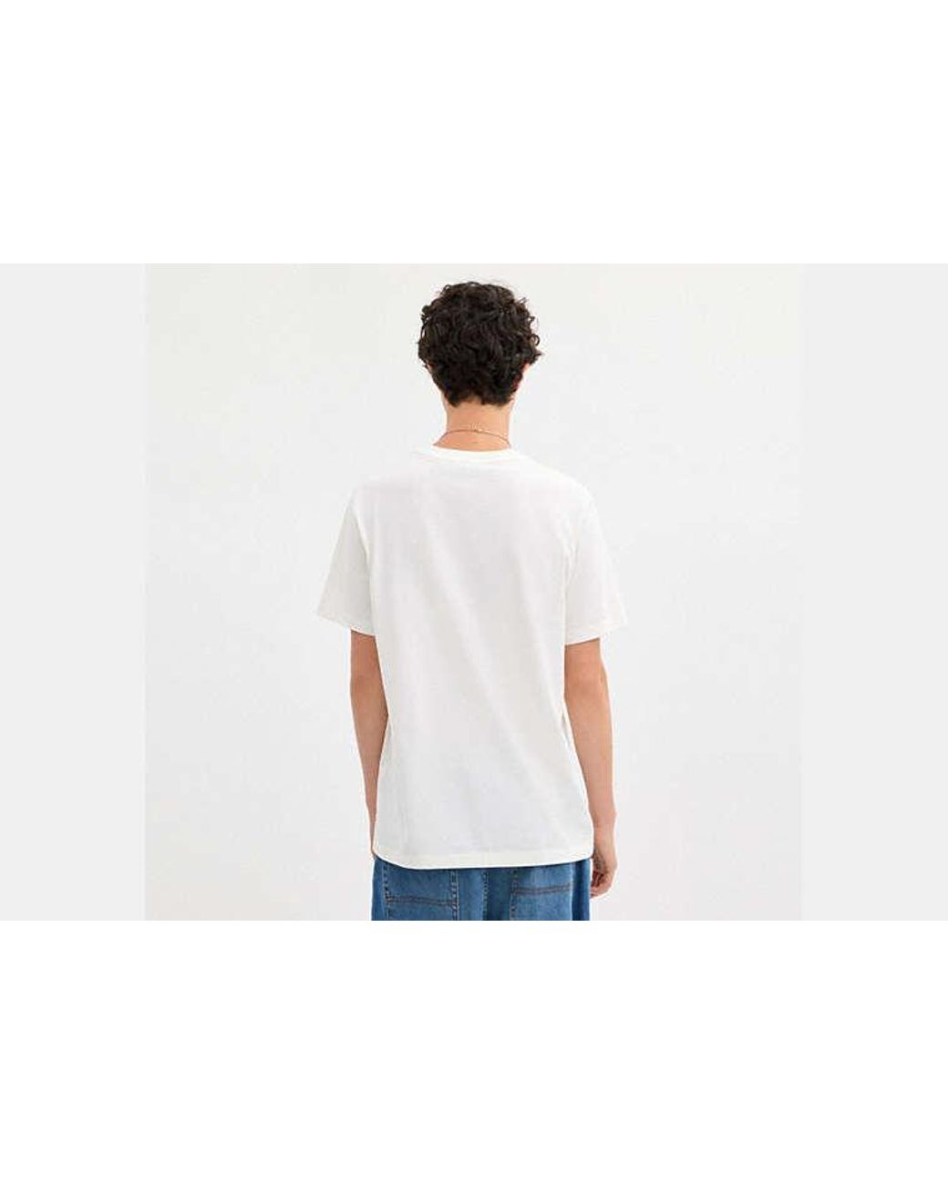 COACH Black Signature Square T-Shirt for men