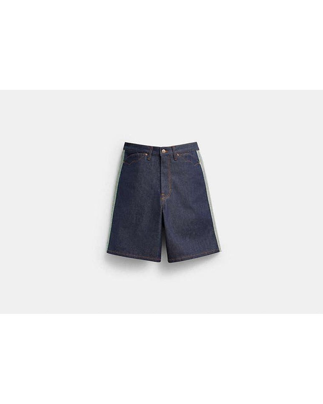 COACH Black Brain Dead Denim Shorts for men