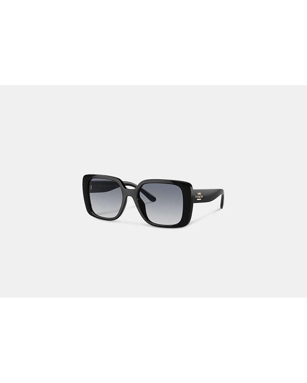 COACH Black Oversized Square Sunglasses