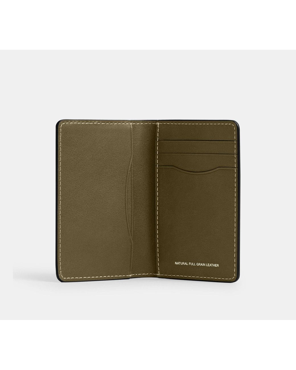 Portafoglio-Porta Carte Di Credito di COACH in Green da Uomo