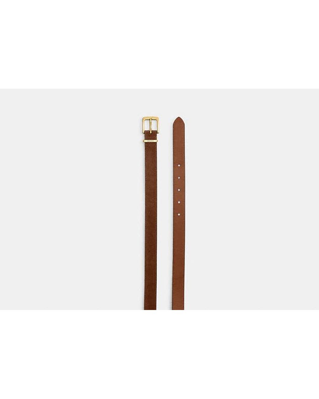 COACH Black Harness Hasp Buckle Belt, 25Mm