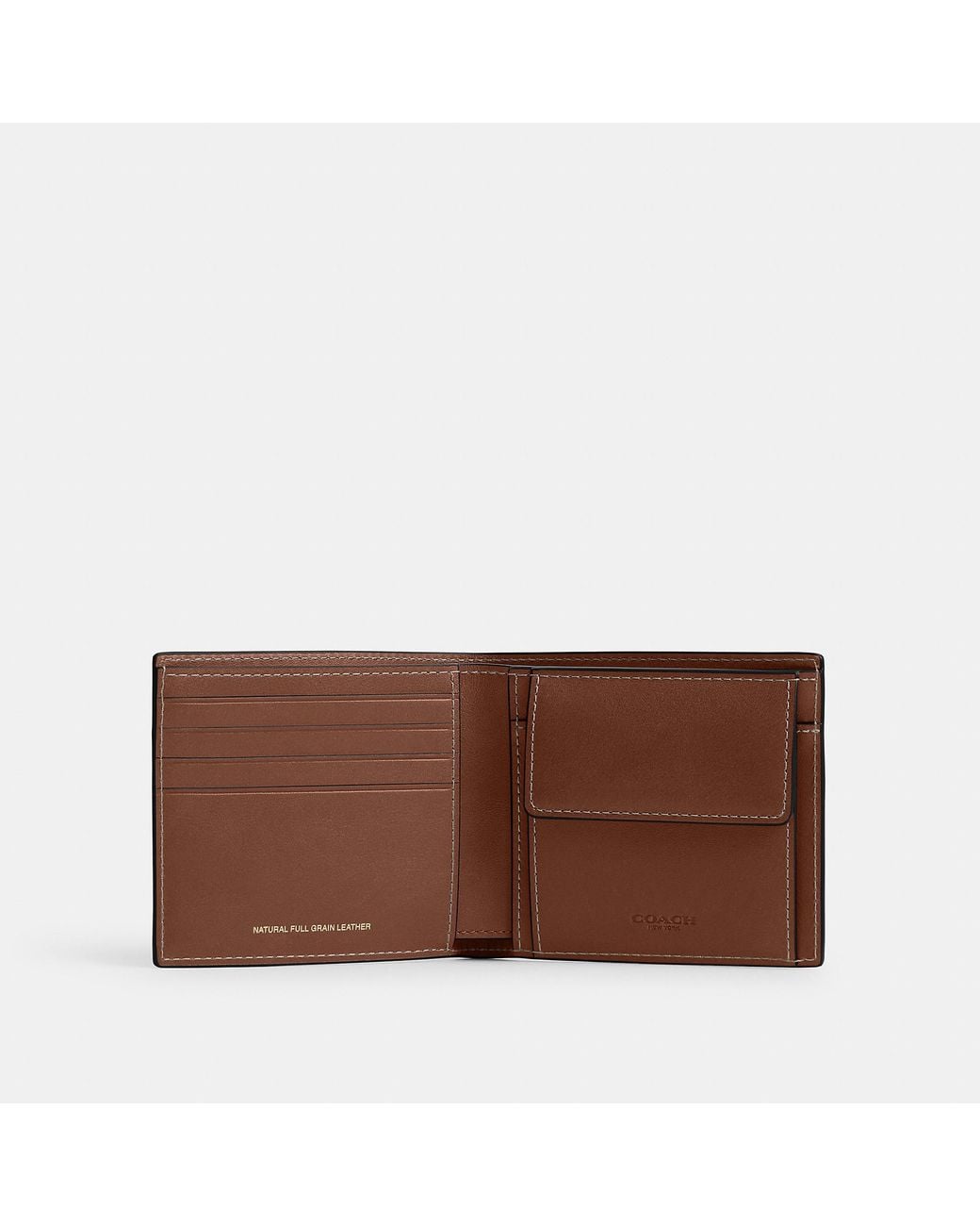 COACH Brown Coin Wallet for men