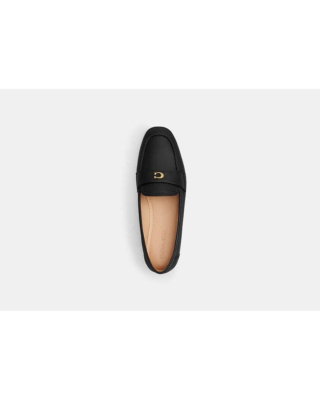 COACH Black Shoes With 'Loafers' Type Logo