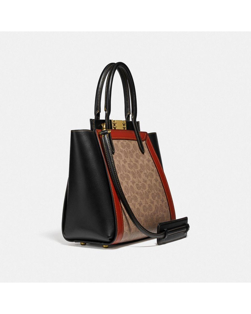 coach overnight bag in signature canvas