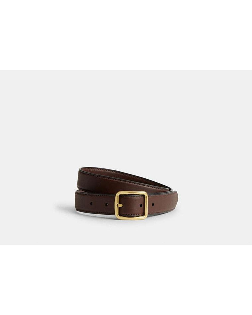 COACH Black Classic Buckle Belt With Hip Detail, 25 Mm