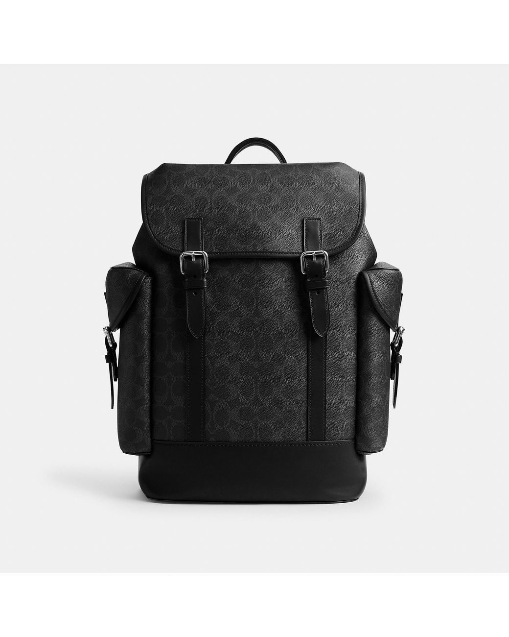 COACH Black Hitch Backpack for men