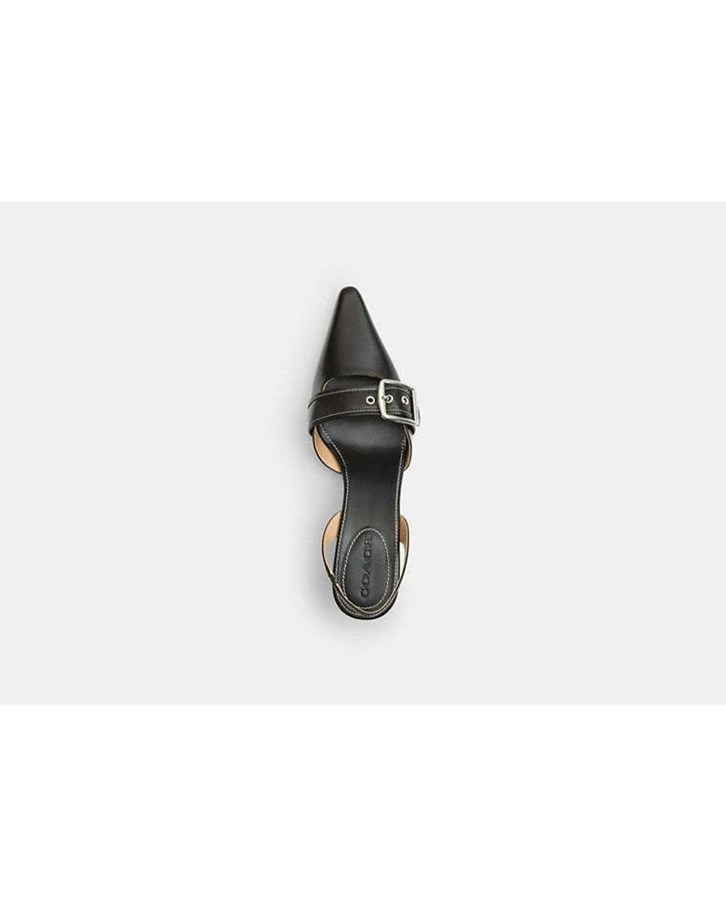 COACH Black Margot Slingback