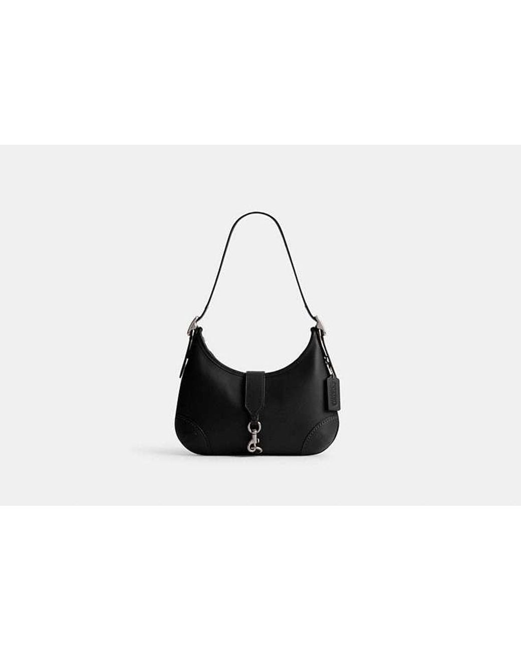 COACH Black Hamptons Hobo Bag