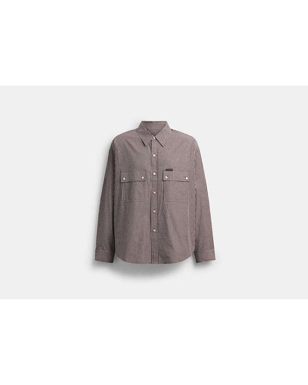 COACH Black Long Sleeve Button Up Shirt for men