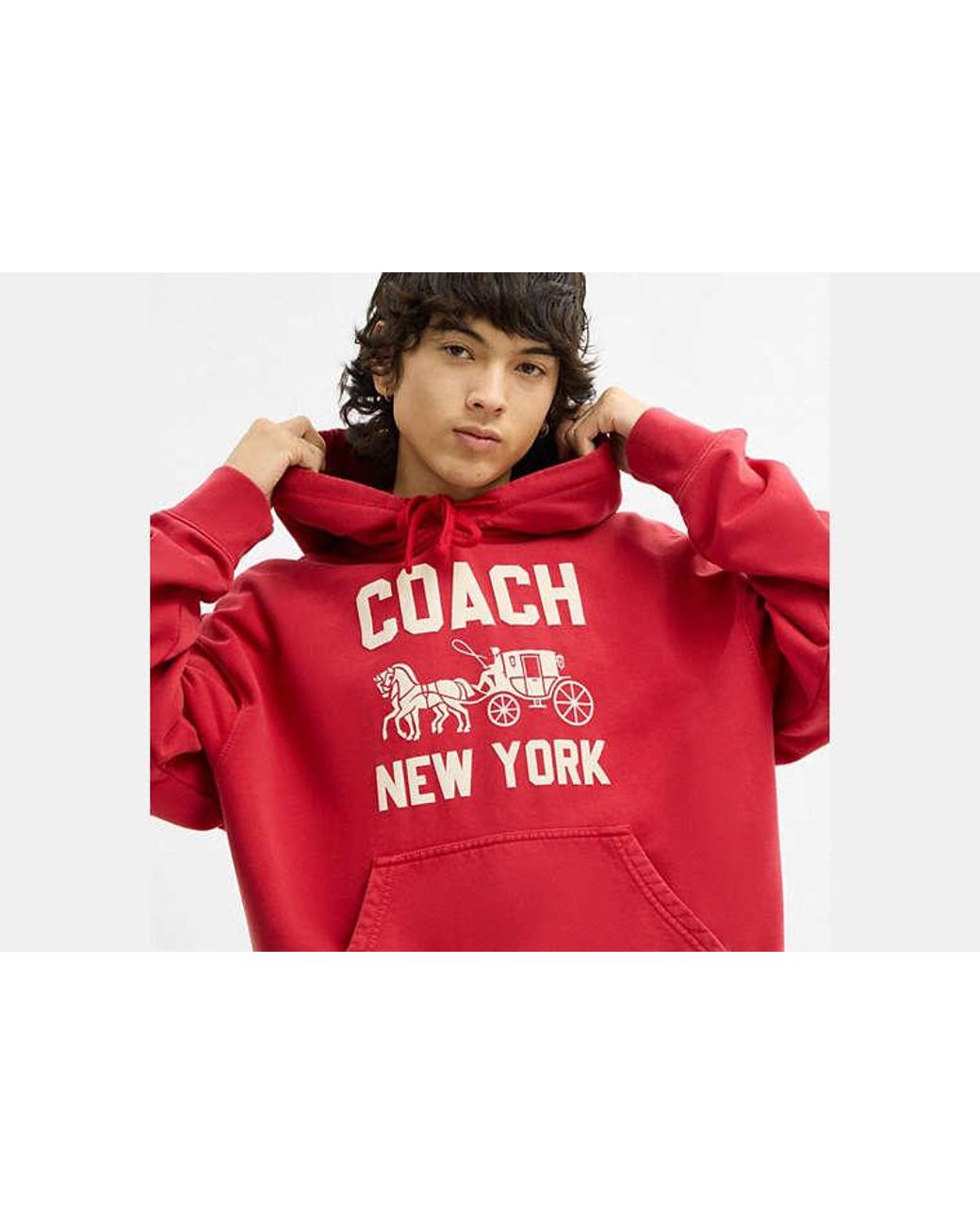 COACH Red Horse And Carriage Hoodie