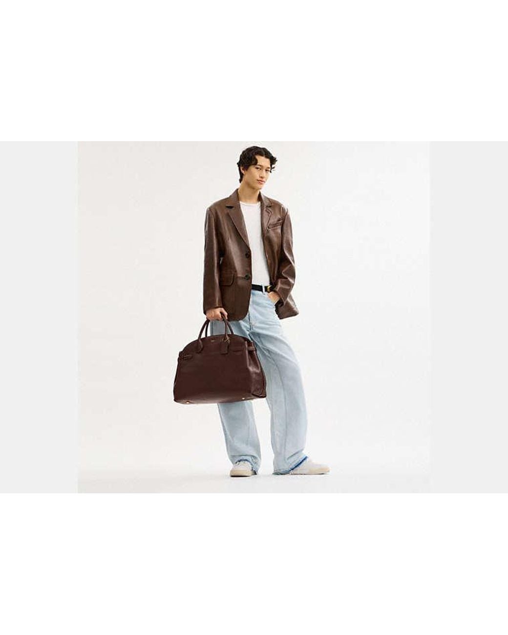 COACH Brown Soft Empire Carryall Bag 48