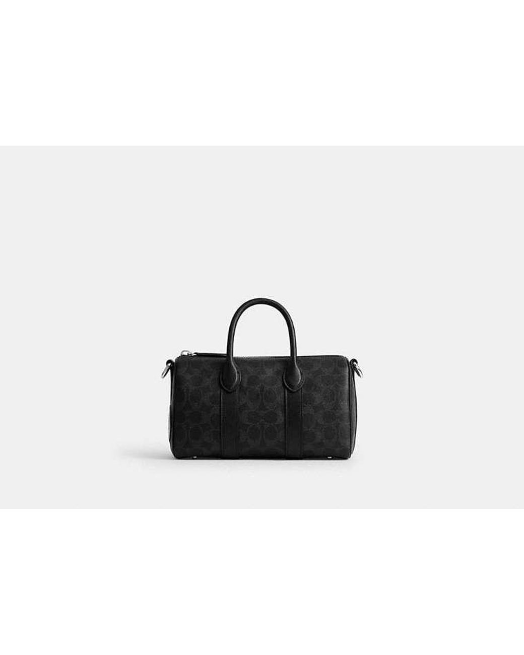 COACH Black Compass Bag 25 With Stickers