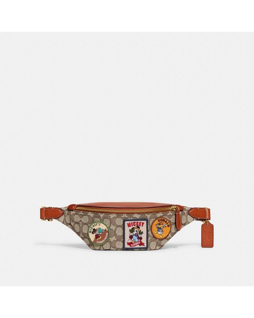 COACH Disney X Charter Belt Bag 7 In Signature Textile Jacquard With