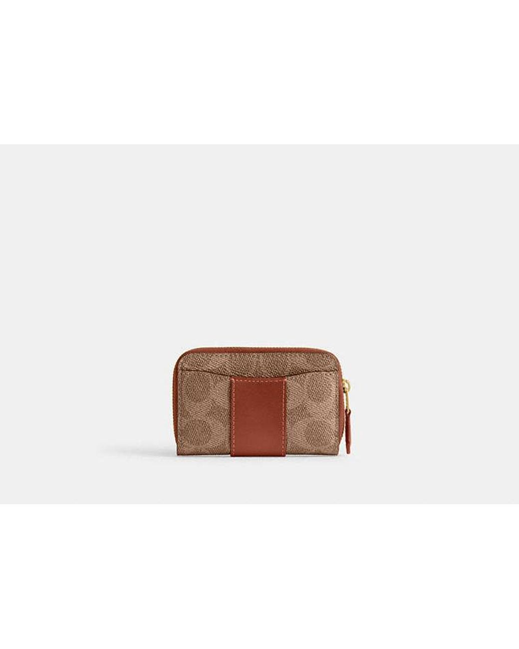 COACH Black Essential Small Zip Around Card Case