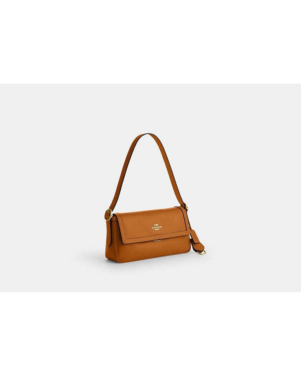 COACH Black Etta Small Flap Shoulder Bag