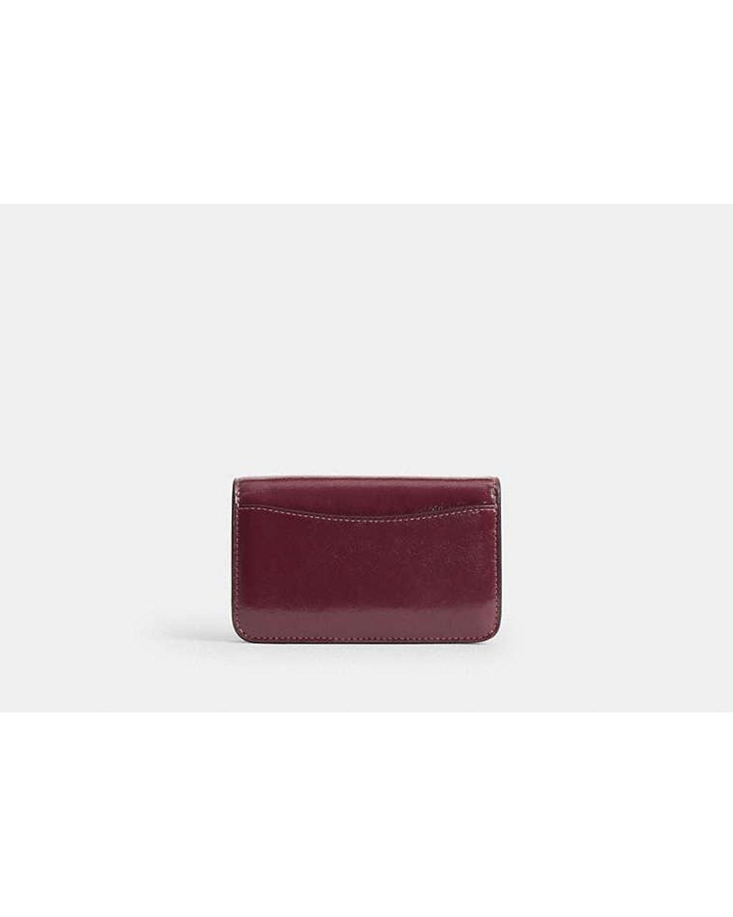 COACH Red Essential Slim Card Case