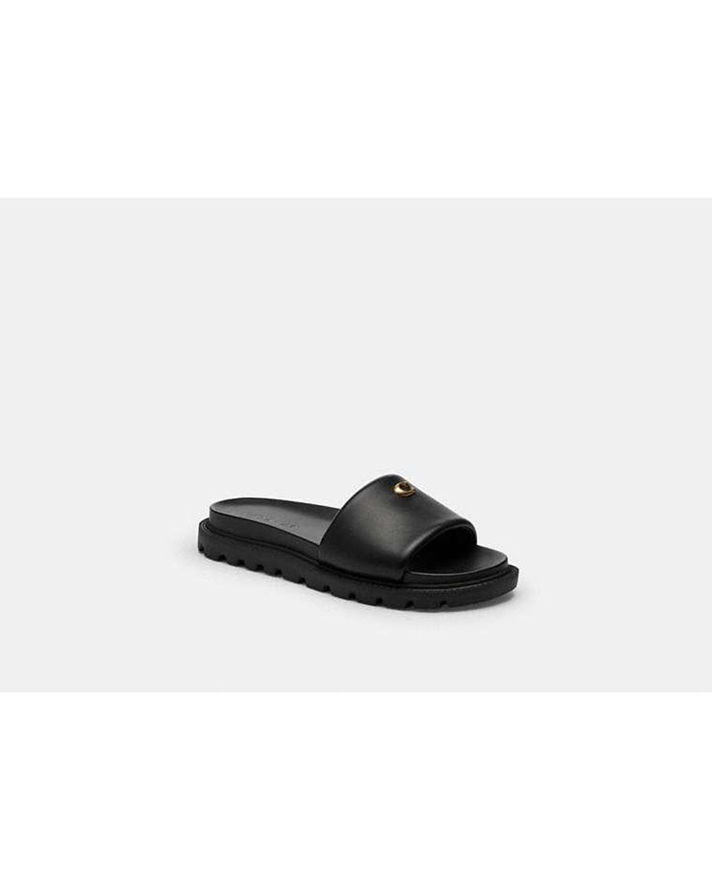 COACH Black Brynn Slide Sandale Für Frauen