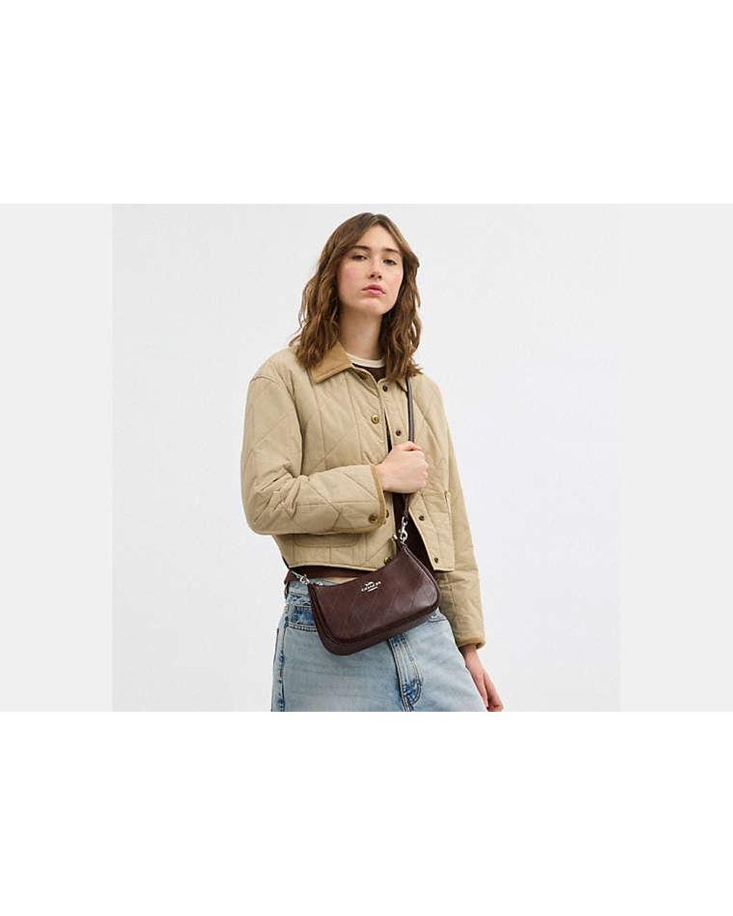 COACH Black Teri Shoulder Bag With Quilting