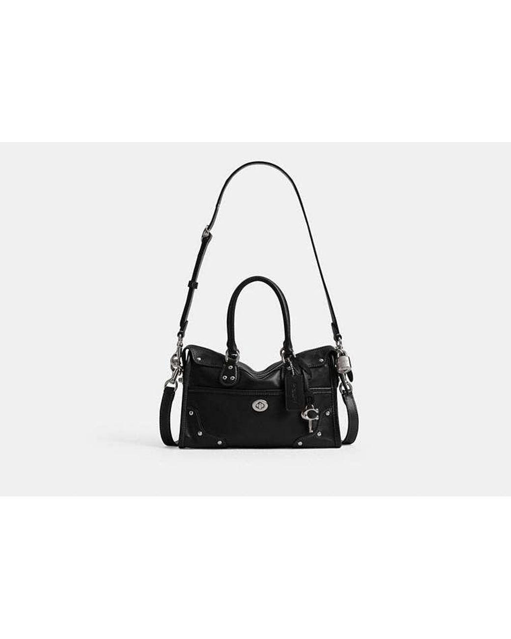 COACH Black Rhyder Satchel Bag 24