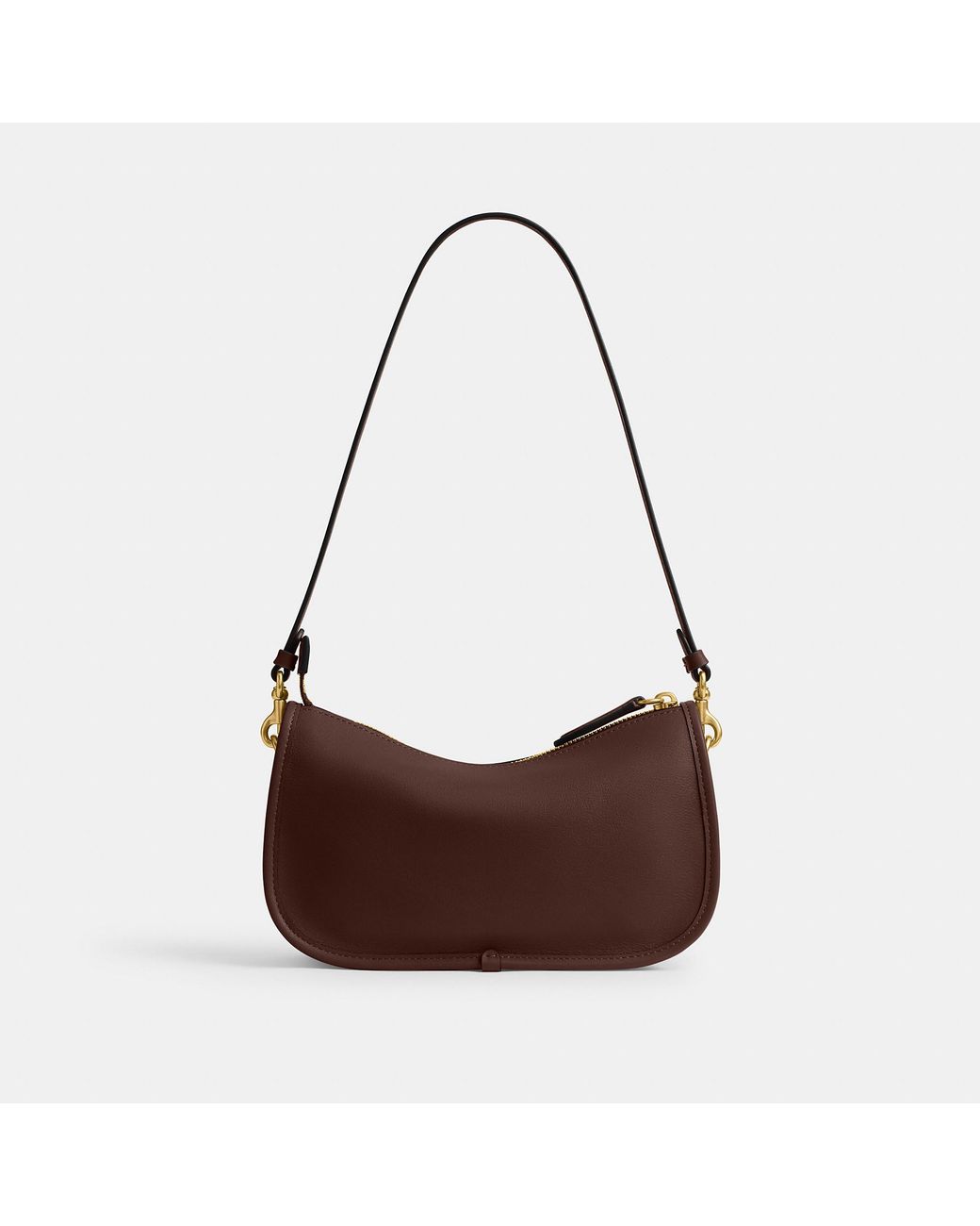 COACH Brown Natural Grain Leather Waverly Bag