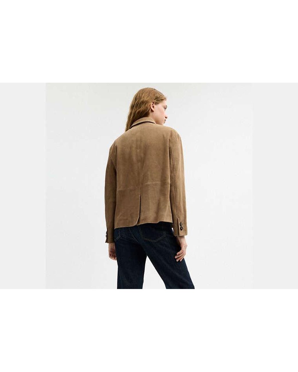 COACH Multicolor Suede Coat