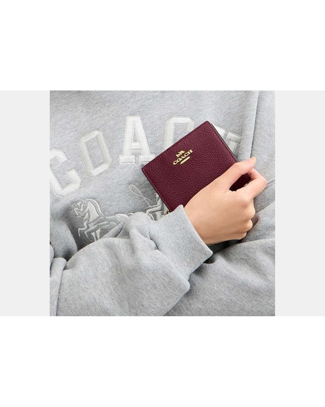 COACH Red Snap Wallet