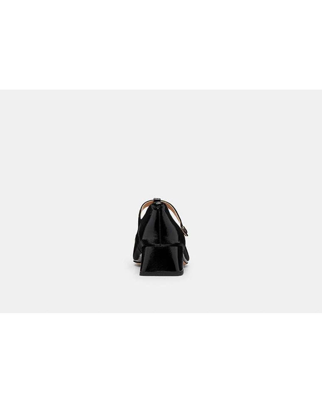 COACH Black Angelina T-Strap Mary Jane