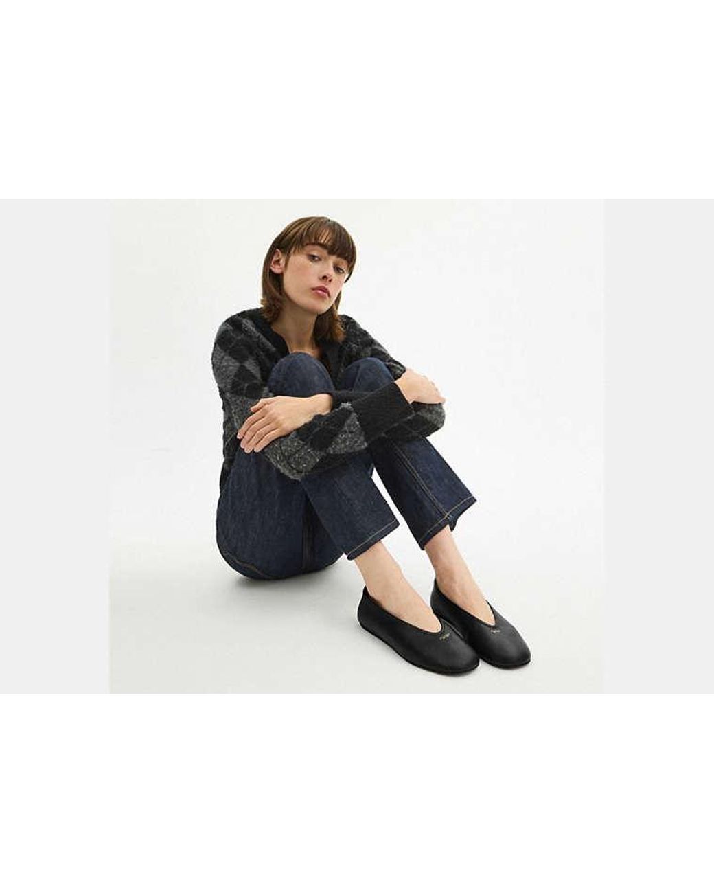 COACH Black Houston Ballet Flat