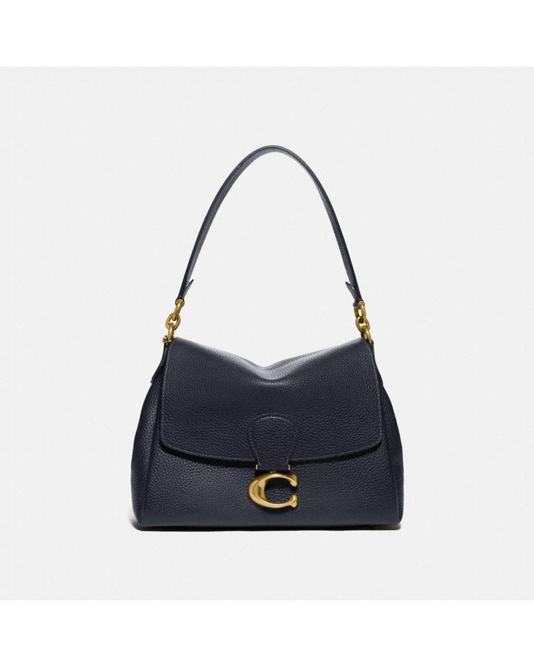 midnight navy coach purse