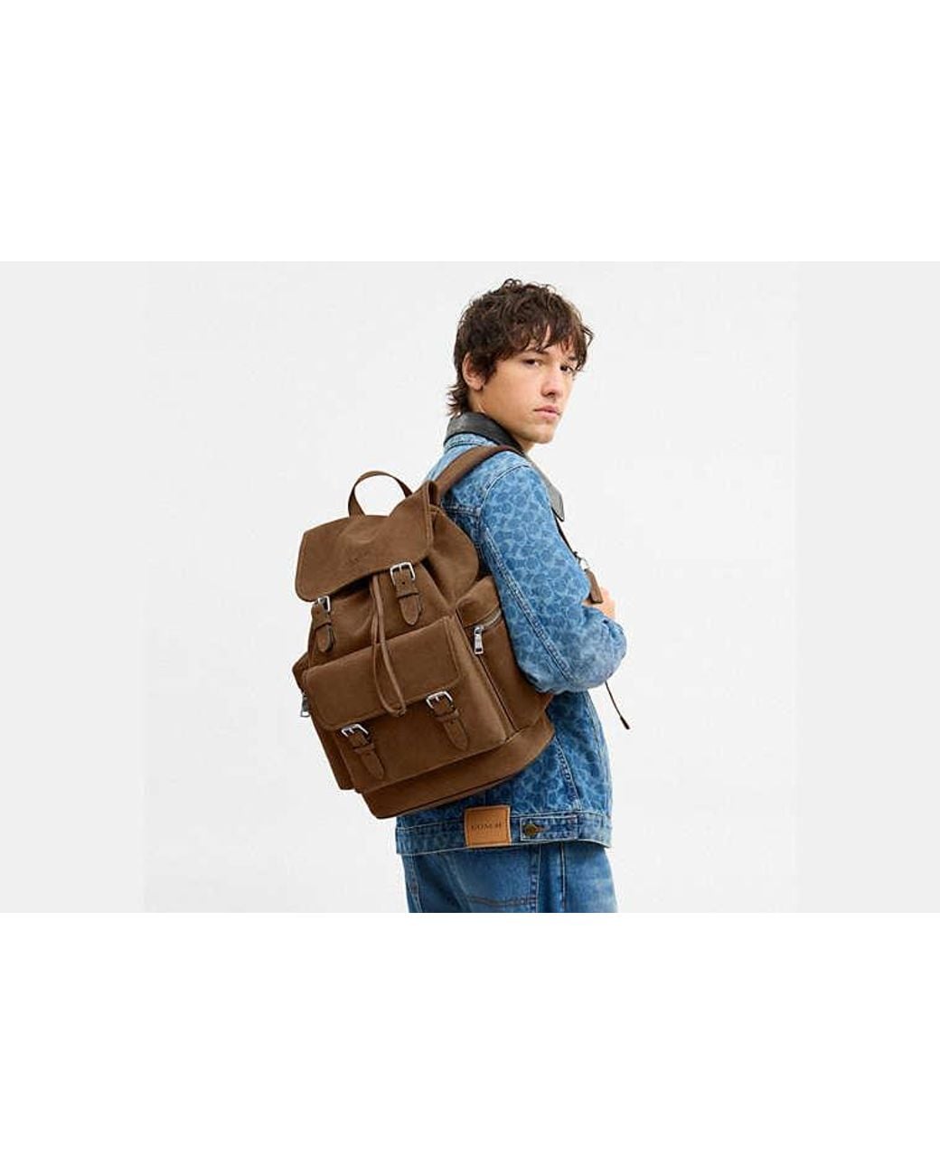 COACH Brown Sprint Backpack for men