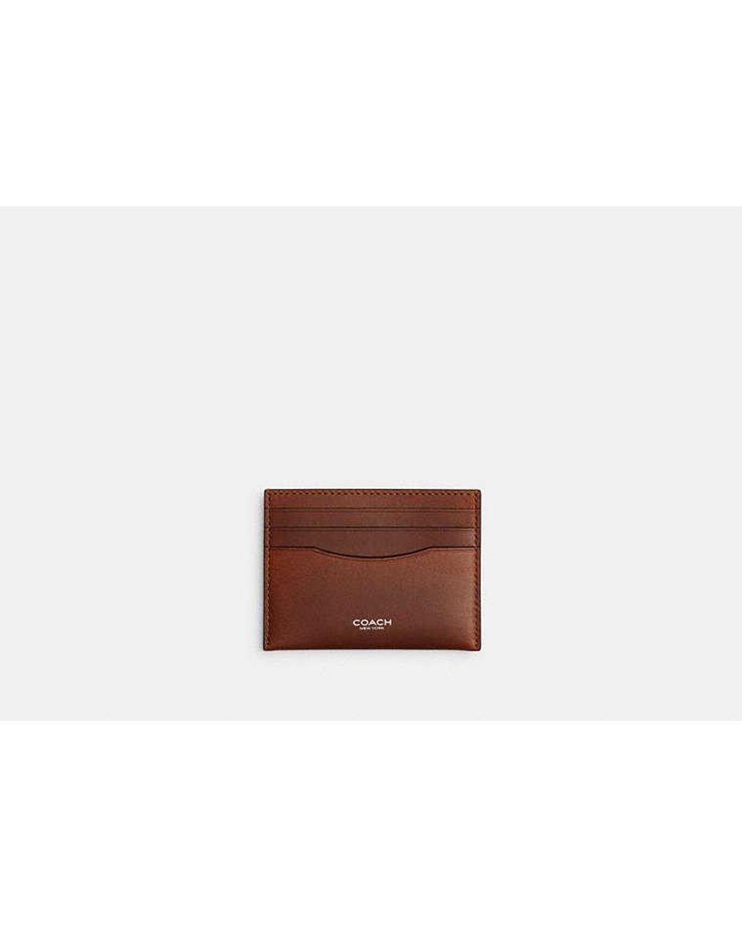 COACH White Card Case for men