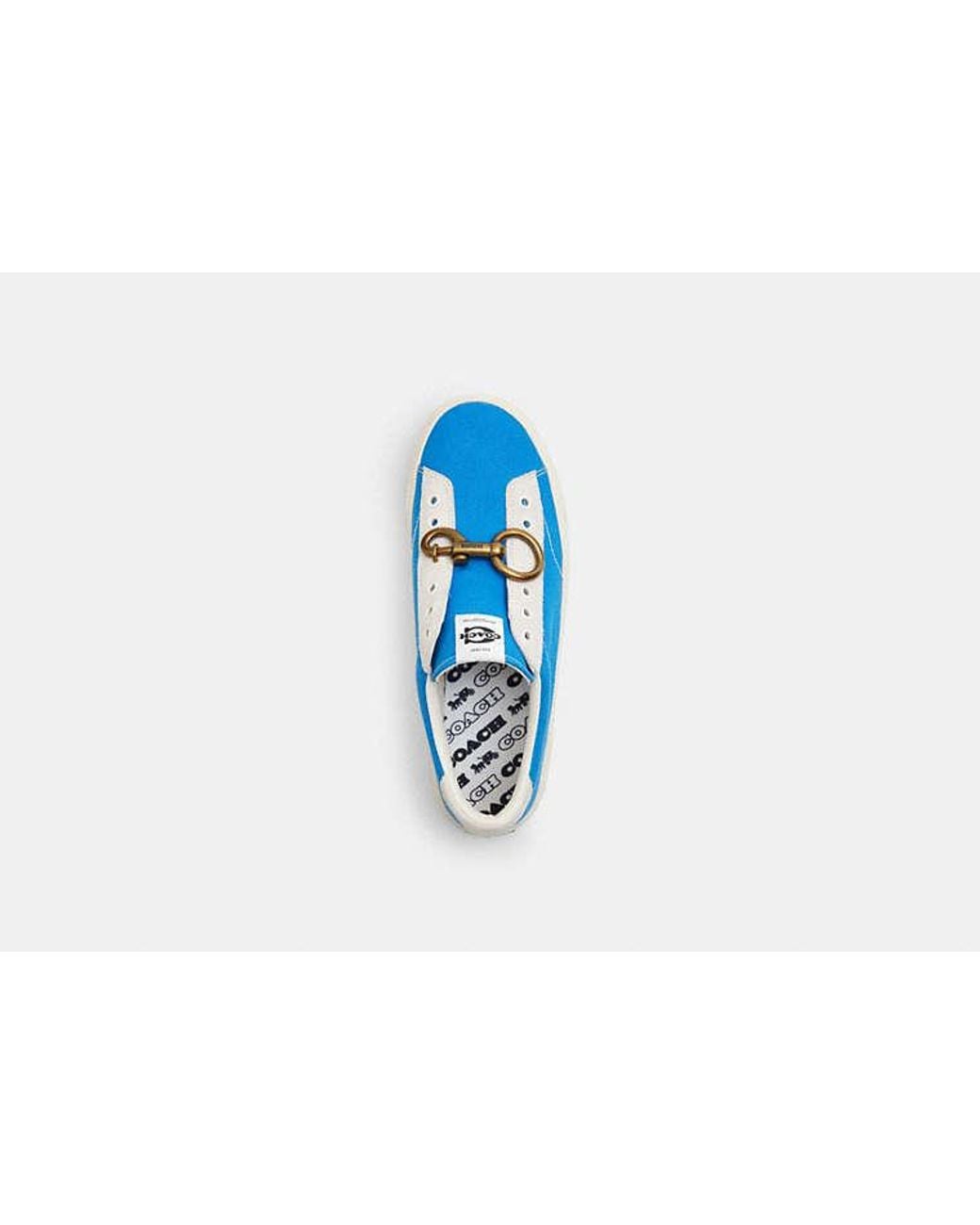 COACH Blue Skate Sneaker With Hardware for men