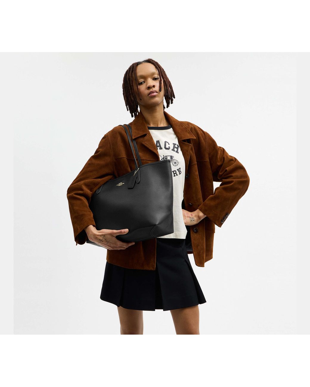 City Borsa Tote di COACH in Black