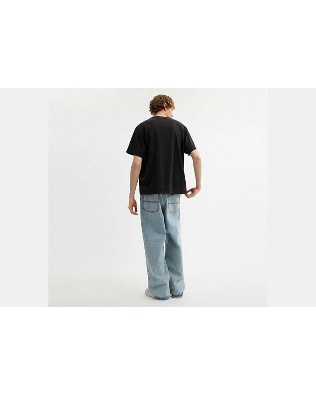 COACH Black Dinosaur City Relaxed T-Shirt for men