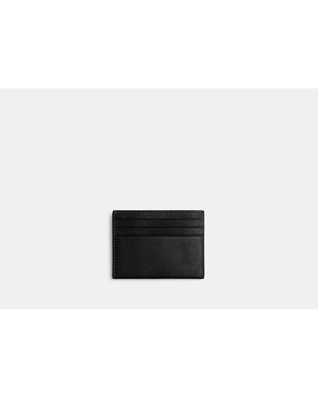 Tarjetero COACH de hombre de color Black