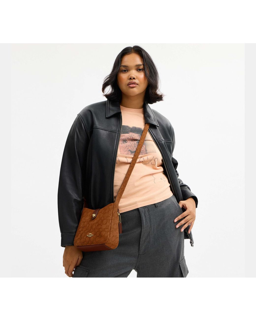 Borsa Mini Tracolla Hadley di COACH in Black