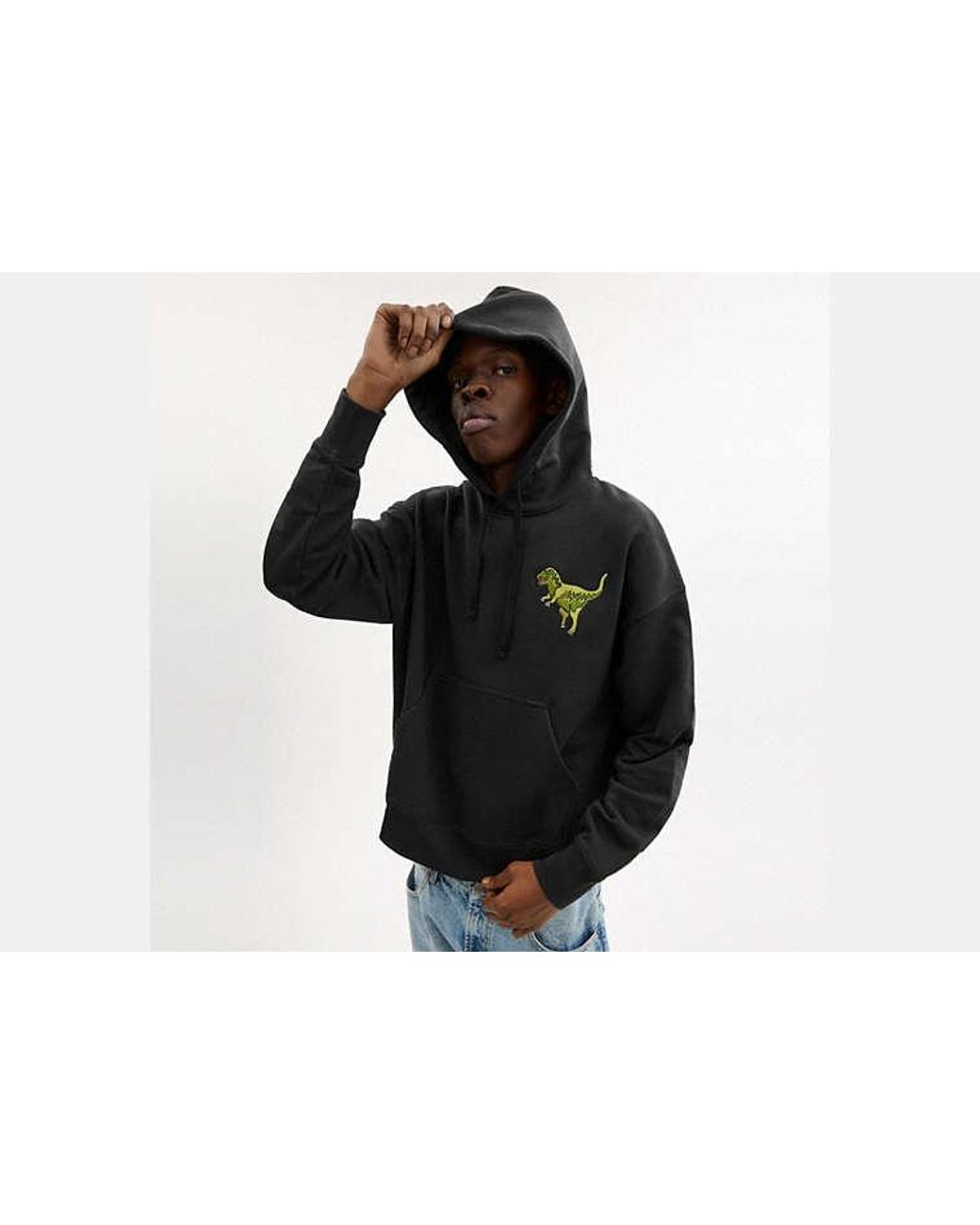 COACH Black Rexy Hoodie for men