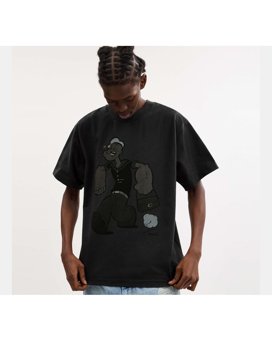 COACH Coach X Popeye Relaxed T-Shirt in Black | Lyst UK