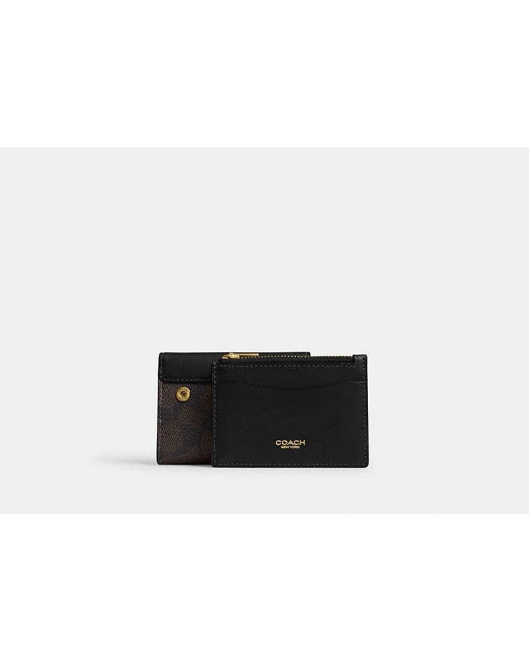 COACH Black Essential Card Holder Wallet